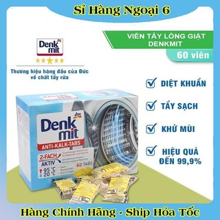 [auth] BÁN LẺ  Viên tẩy lồng giặt Denkmit siêu sạch của Đức, vệ sinh lồng máy giặt [Hot]