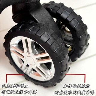 Premium Silicone Caster Wheel Covers - Noise Reduction, Silent Chair Casters, Luggage Wheel Protectors
