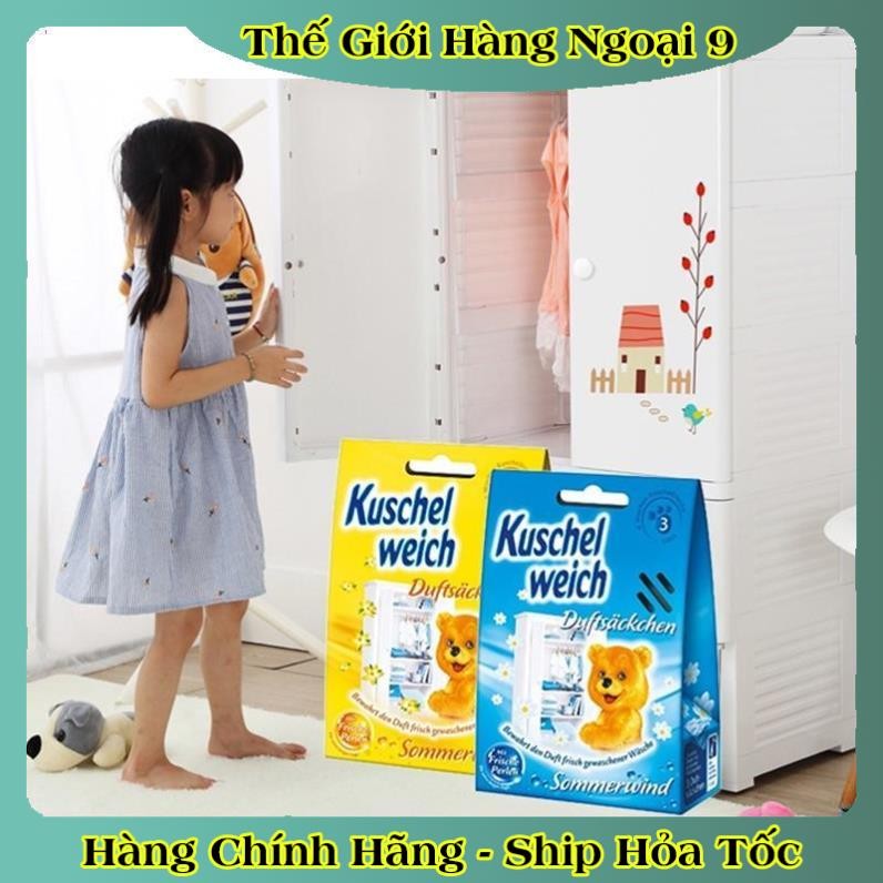 [auth] Túi thơm tủ quần áo cho bé Kuschel weich hình gấu trẻ em an toàn - Nội địa Đức đủ Bill [Hot]