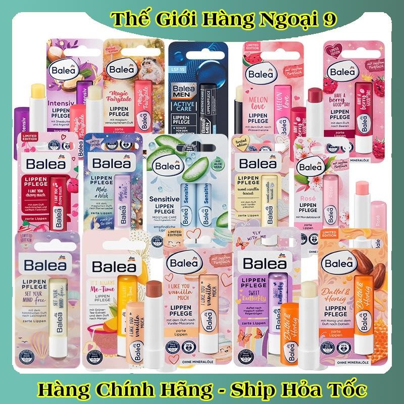 [auth] Son dưỡng môi  giúp môi căng bóng, mềm mịn Balea nội địa Đức,Đủ Bill [Hot]