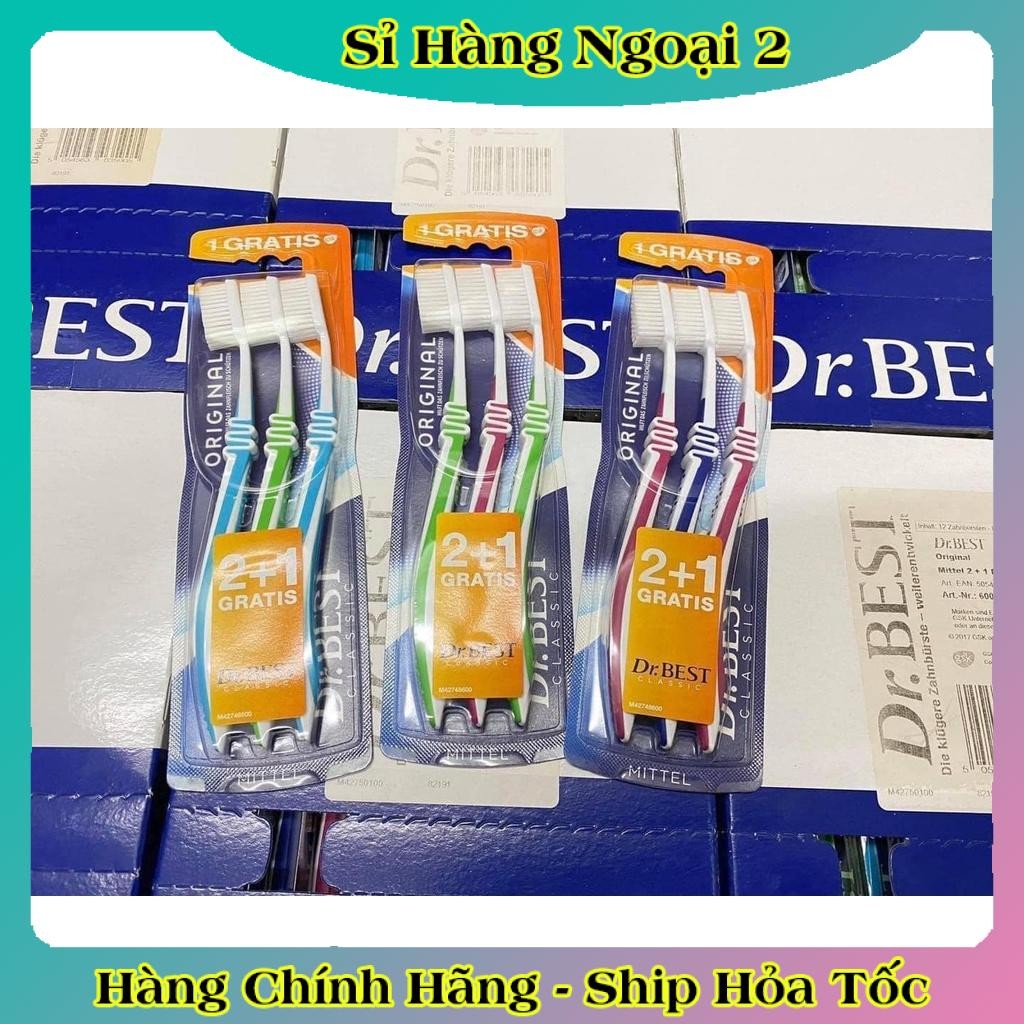 Bàn chải đánh răng DR Best set 3 chiếc - Hàng nội địa Đức