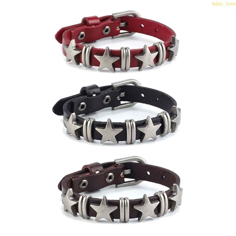 Dasbsug Goth Vintage Star Da Vòng Tay Hợp Kim Dành Cho Nữ Gothic Retro Cặp Đôi