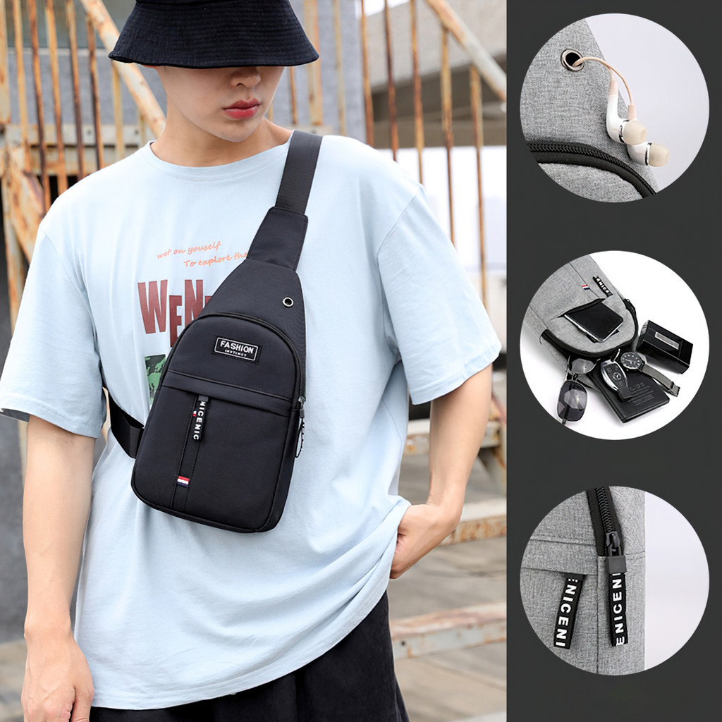 Túi đeo chéo nam,cặp đeo chéo, nhiều ngăn riêng biệt,Túi được làm từ chất liệu vải dù, bền đẹp FE123