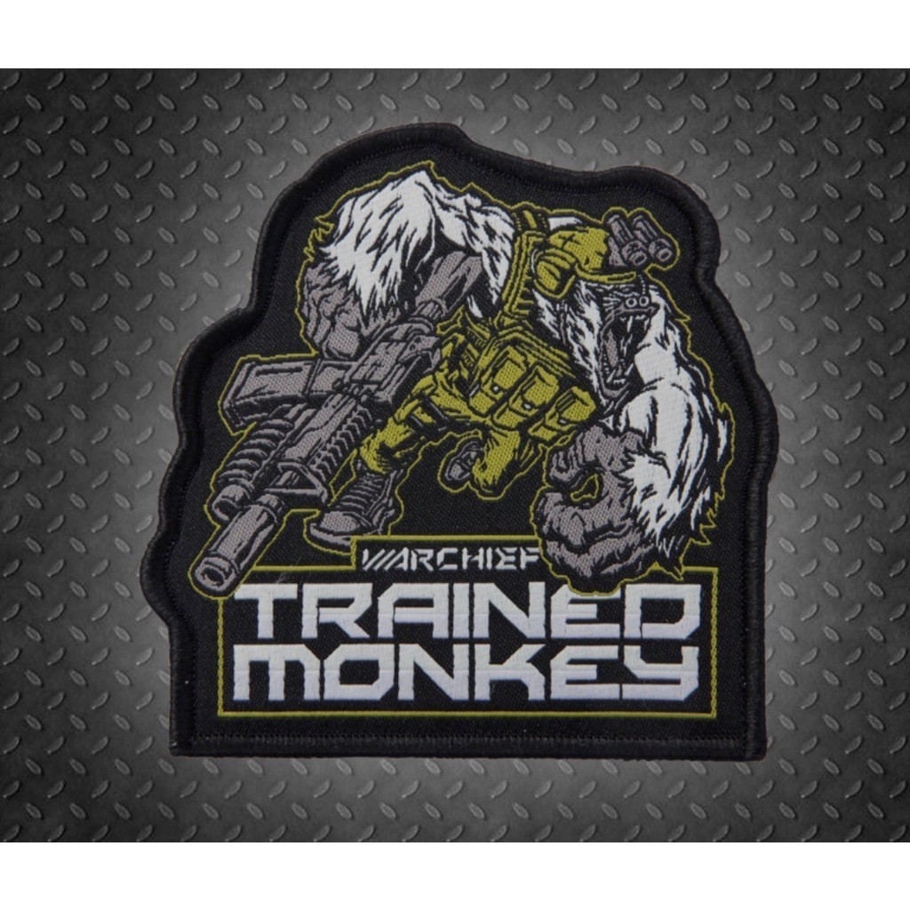 Patch_velcro retro TRAINED MONKEY_Warchief