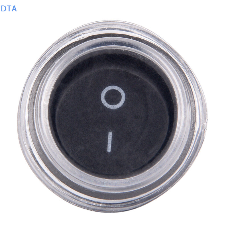 DTA 1Pc 2-PIN ON-OFF SPST Round Dot Car Auto Rocker Chuyển đổi + Vỏ chống nước PO