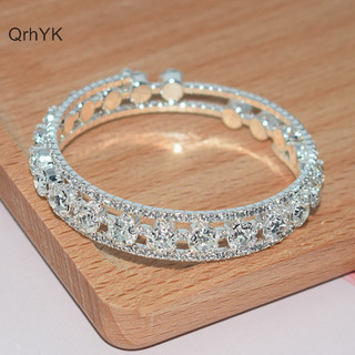 Thời Trang Nhà Máy Thời Trang Vòng Tay Pha Lê Cho Nữ Cưới Lắc Tay Trang Sức Tay Nhiều Lớp Cô Dâu Kim Cương Giả Vòng Tay QrhYK