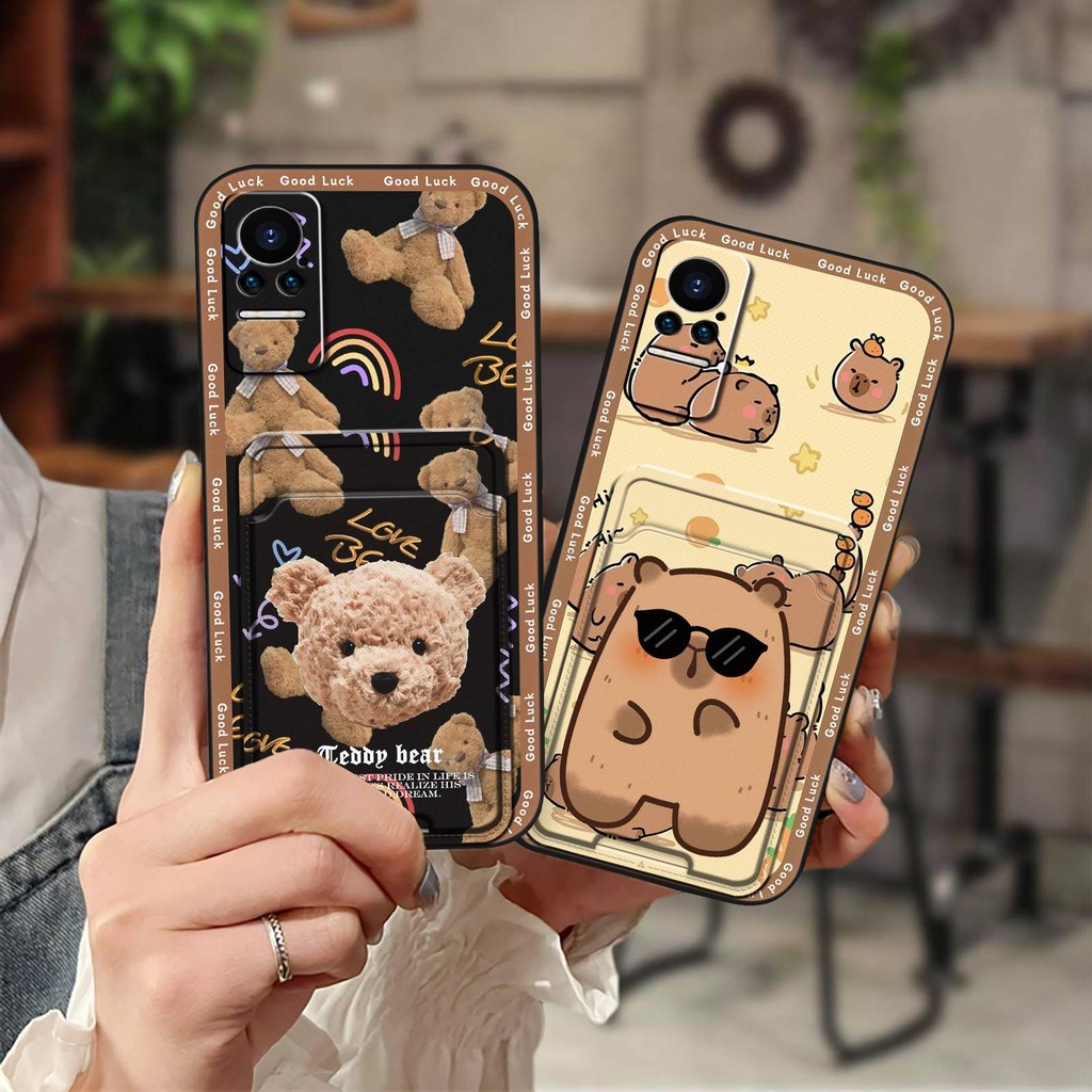 Card slot Back Cover Phone Case For Xiaomi Civi 5G/Civi 1S Card bag Dirt-resistant Fashion Design Durable Shockproof