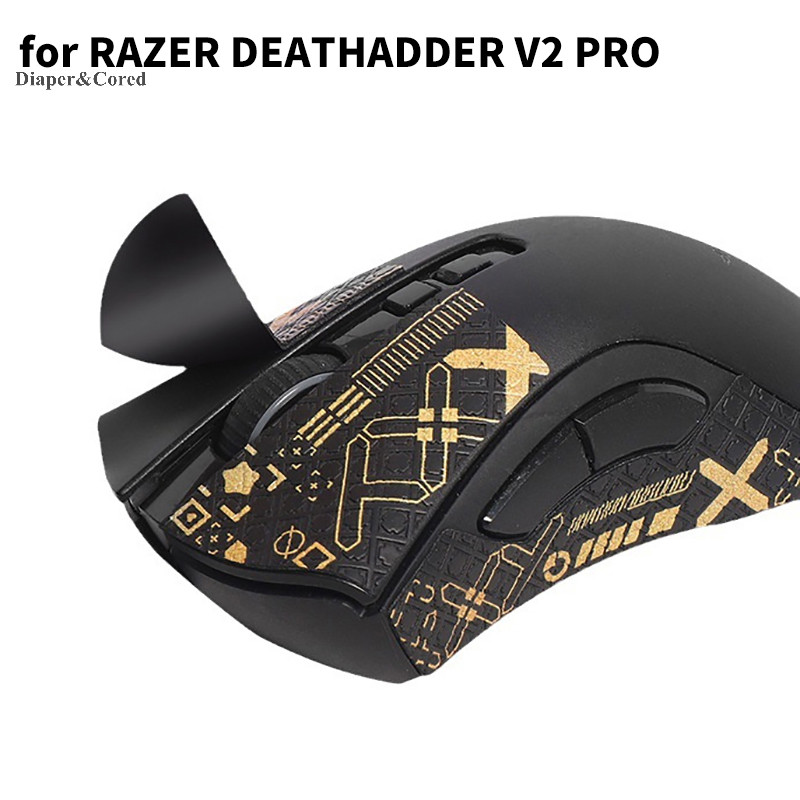 DIAPER & CORED Chuột Grip Tape Skate Handmade Sticker Chống Trượt Hút Mồ Hôi Cho Viper Ultimate DeathAdder V2 PRO Chuột Không Dây YTH