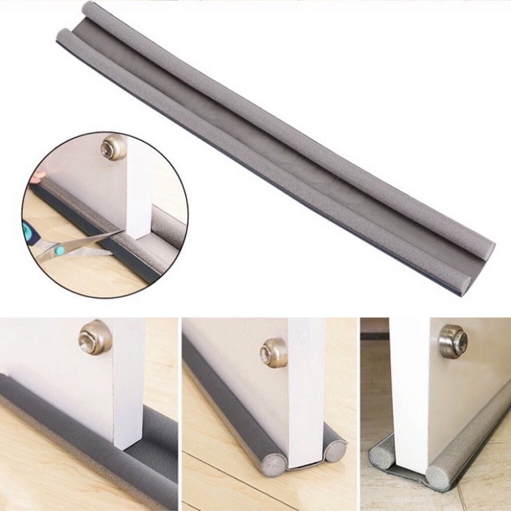 Thanh nẹp mút xốp 95cm chặn khe cửa chống côn trùng, tiếng ồn, gió lùa, gió điều hòa, bụi bẩn Babee