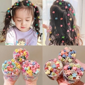【Phụ Kiện Tóc 】Set 10-100 Kẹp Tóc Nhỏ Dễ Thương Phong Cách Hàn Quốc Cho Bé Gái