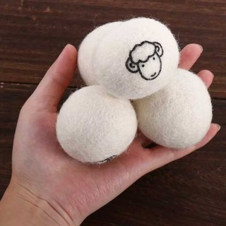 Reusable Wool Dryer Balls Softener Laundry Home Washing Fleece Dry Ball