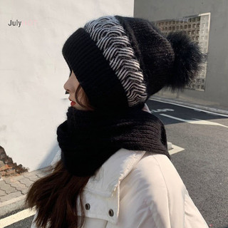Julyhot Dệt Kim Mùa Đông Skullies Mũ Khăn Bộ Chống Lạnh Bảo Vệ Tai Khăn Ấm Áp Bé Gái Beanies Đi Xe Đạp Chống Gió Nữ Mũ Ngoài Trời Massivedeals