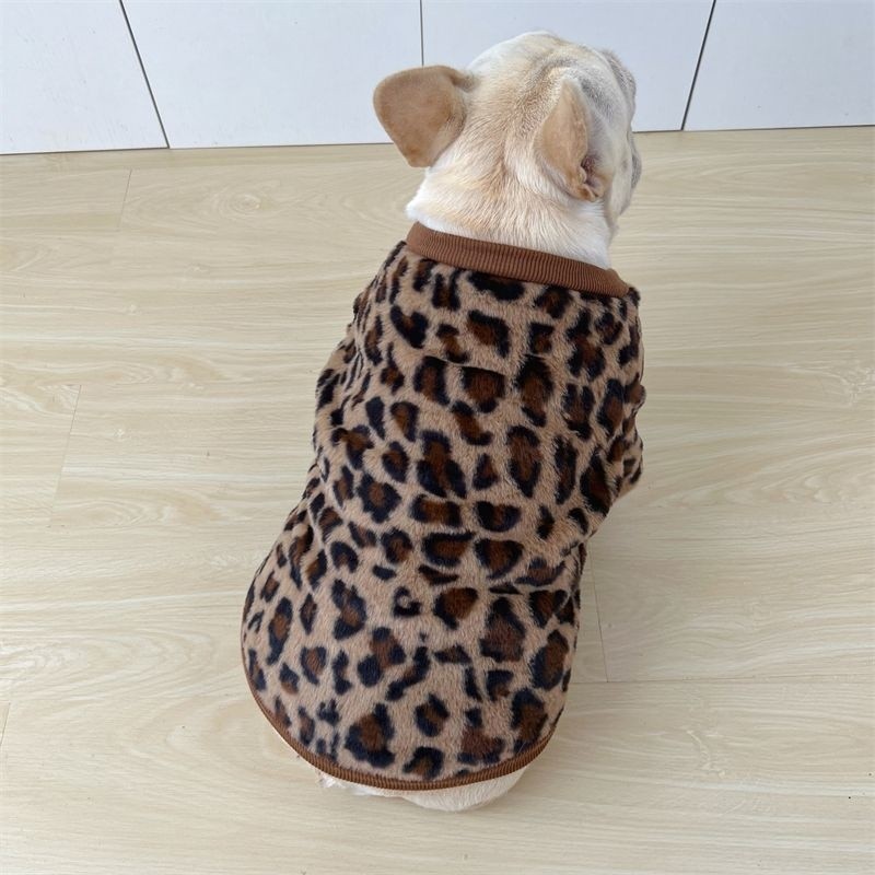 Mùa Thu Đông Bulldog Quần Áo Lông Cừu Lót Áo Béo Pháp Chiến Đấu Quần Áo Influencer Chó Plus Kích Thước Pug Ấm Áo Dày FP6C * & * -