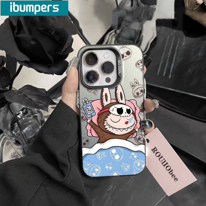 ibumpers Ốp Labubu iPhone Chống Bẩn Chống Sốc Ốp Điện Thoại IMD Cứng Trơn Cho Iphone 15 14 12 13 11 Pro Max