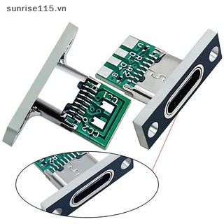 Srvn 1 Cái Cổng Kết Nối Nữ Type-C Cổng Sạc USB 3.1 Loại C Ổ Cắm Có Tấm Cố Định.