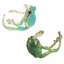 Cinna - Bộ 2 Nhẫn Hình Ếch Điều Chỉnh Được, Trang Sức Động Vật Dễ Thương Cho Nữ