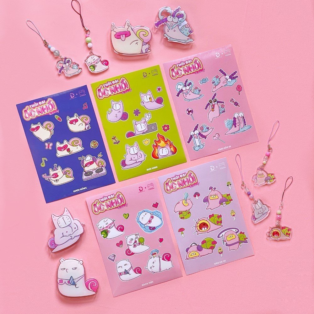 Sticker Thời đại Ốc nhồi bông