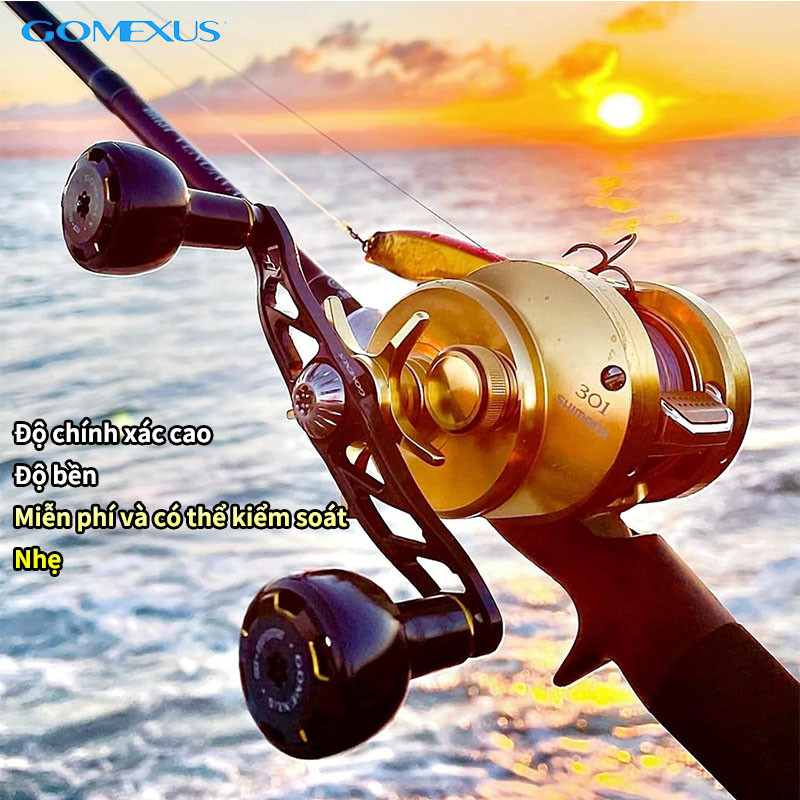 Ảnh Tay nắm GOMEXUS bằng hợp kim siêu nhẹ 30mm dành cho máy câu cá Shimano Daiwa ryobi AS30 2