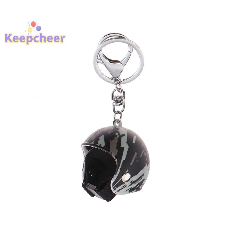 [Keepcheer] Mũ bảo hiểm sáng tạo Móc khóa Mũ bảo hiểm an toàn thời trang Móc khóa Túi đựng chìa khóa ô tô Trang trí mặt dây chuyền cho người hâm mộ câu lạc bộ xe máy Quà tặng [Mới]