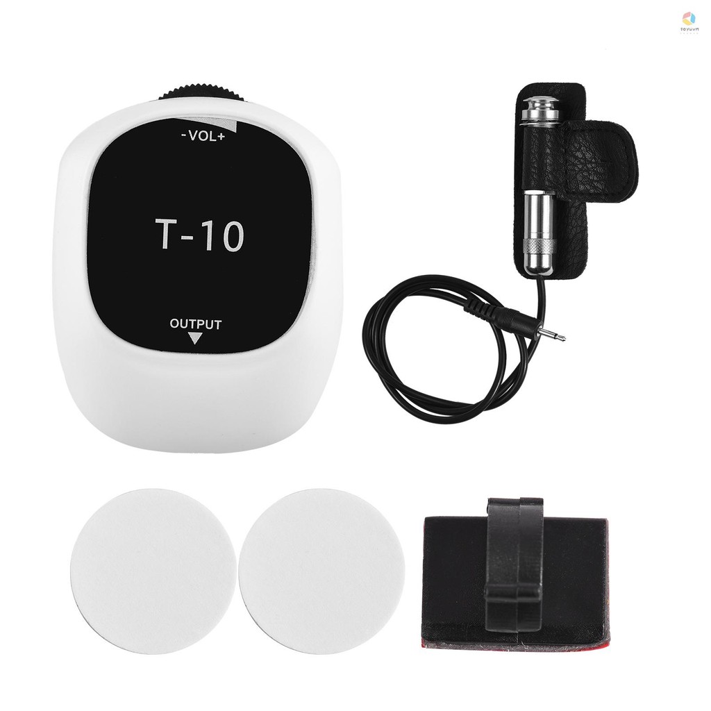Piezo Pickup Đa Năng Không Khoan Tự Dính Pick-up Giao Diện Âm Thanh 6.5 Mm Cho Loa, Bán Đa Năng Cho Đàn Guitar Ukulele Violin Mandolin Banjo Erhu Guzheng Pipa