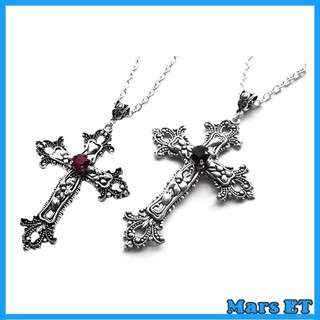 Marset Vintage Chữ Thập Mặt Dây Chuyền Vòng Cổ Cho Nữ Dây Xích Goth Choker Grunge Trang Sức