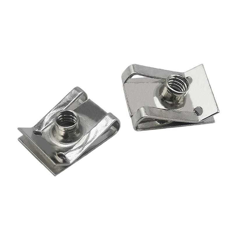 Tmoy 10 chiếc Kẹp loại chữ U bằng thép không gỉ có ren M6 M5 M4 M8 8mm 5mm 6mm 4mm Hạt sậy cho ô tô Xe máy Xe tay ga ATV Xe máy TCM