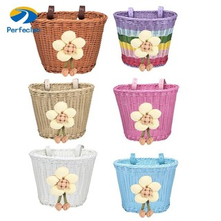 Giỏ xe đạp mini Perfeclan cho trẻ em, tay cầm và lưu trữ tiện lợi