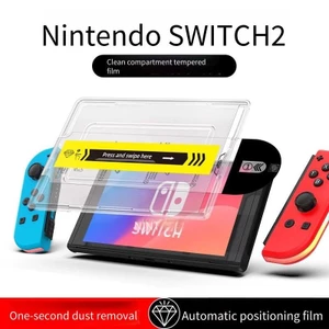 Nintendo switch HD Phim Cường Lực Bảo Vệ switch2 Chống Ánh Sáng Xanh Màn Hình Kính Miếng Dán Chống Bụi Kho Chống Bụi Bảo Vệ Kính Tự Động