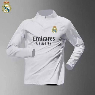 2324 Zipper Training Wear Men's Paris Top Football Real Madrid Quick-Drying Sports Long Sleeve Running Same Style Half Zipper Sleeve pGb2