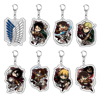 Móc Khóa acrylic Hình attack on titan Wing of freedom