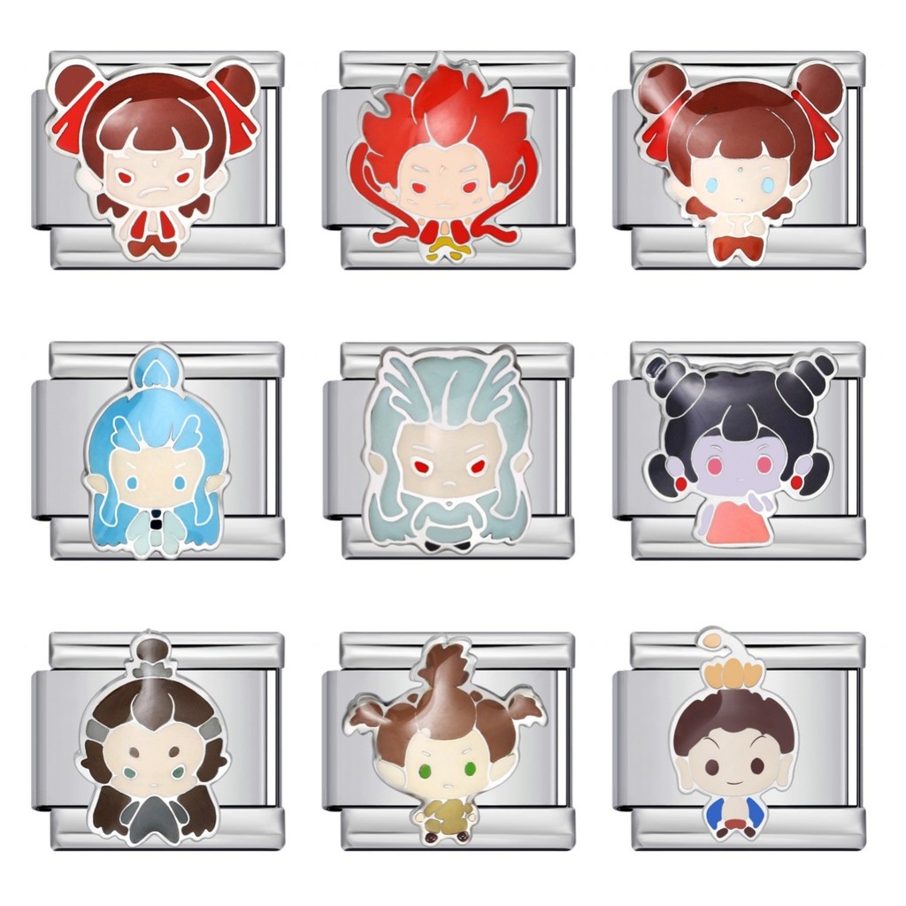 Vòng tay thép titan tự thiết kế, co giãn - Bộ sưu tập anime Nezha