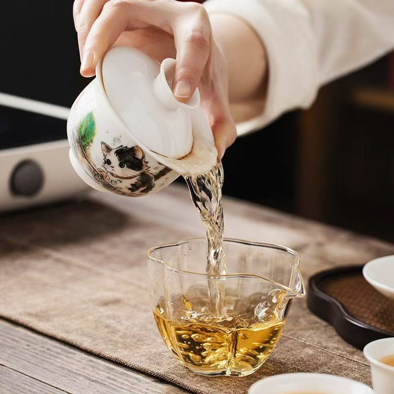 Cốc Trà Mèo Lanolin Ngọc Trà Bộ Phong Cách ins Bộ Trà Kung Fu Giá Trị Cao Hộ Gia Đình / Văn Phòng Trà Chiều Trà Cốc