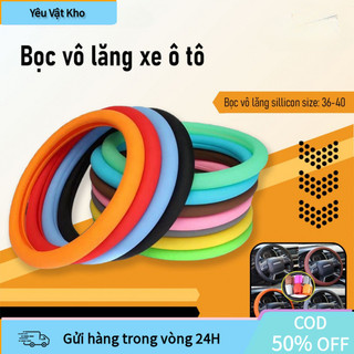 [COD] Bọc Vô Lăng Ô Tô Chất Silicon Mềm – Gọn Nhẹ, Chống Trơn, Dễ Lắp, Bám Tay Tốt, Bảo Vệ Nội Thất Xe Hiệu Quả