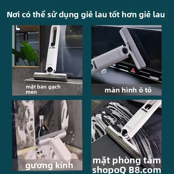 Cây lau nhà cầm tay Mini bán chạy | Thiết kế bọt biển không tay | Dụng cụ làm sạch máy tính để bàn tiện dụng