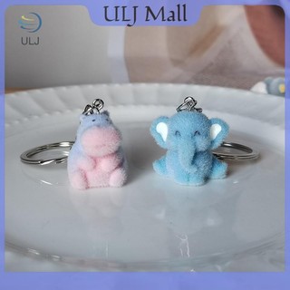 ULJ 3D Đổ Xô Voi Nhím Hà Mã Chim Cánh Cụt Móc Khóa Điện Thoại Dây Hoạt Hình Dễ Thương Động Vật Móc Khóa Túi Mặt Dây Chuyền Cặp Đôi Chìa Khóa.