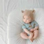 Mũ bảo vệ tai cho bé AMLU, Mũ Cotton thoáng khí cho trẻ sơ sinh, Mũ quây tai gấu thời trang cho trẻ sơ sinh Mùa xuân thu