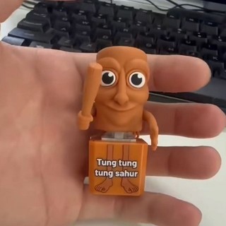Tung Tung Tung Sahur Móc Khóa Đồ Chơi Có Nút Tạo Âm Thanh Và Bật Sáng Mặt Dây Chuyền Móc Khóa Đồ Chơi