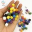 50 Cái / bộ Khối Lập Phương Trong Suốt 8 Mm Pha Lê Nhiều Màu Sắc Góc Vuông Trong Suốt Xúc xắc Cờ Vua Mảnh Góc Phải Cho Trò Chơi Board VN