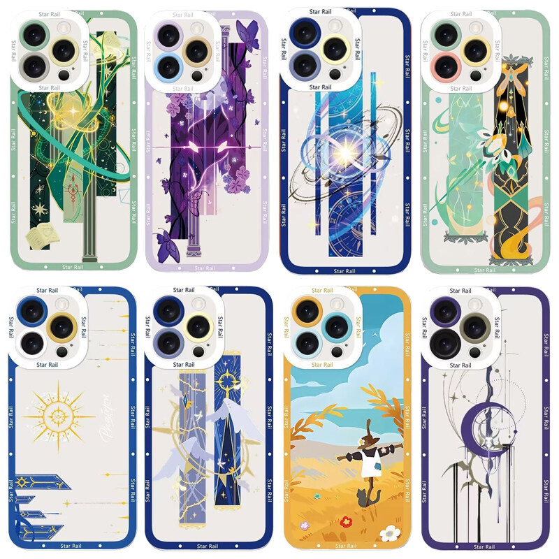 Ốp Điện Thoại Honkai Star Rail Cho IPhone 17 Air Pro Max 7 8 6 6S Plus XR X XS MAX Ốp Lưng Mềm Trong Suốt TPU Phainon Firefly Castorice Chống Rơi Thời Trang Chống Sốc