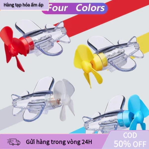 Bộ mô hình Máy Bay Chong Chóng Đèn Led phát sáng mini,trang trí xe máy,mũ bảo hiểm,Thời trang Năng lượng gió Trang trí m