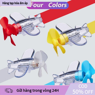 Bộ mô hình Máy Bay Chong Chóng Đèn Led phát sáng mini,trang trí xe máy,mũ bảo hiểm,Thời trang Năng lượng gió Trang trí m