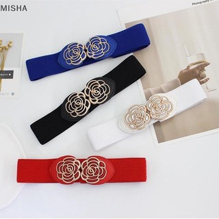 Misa Retro Hình Hoa Khóa Rộng Co Giãn Thắt Lưng Cho Nữ Váy Thắt Lưng Quần Áo Phụ Kiện Trang Trí Tiệc