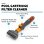 DARON Spa Filter Clean Brush, Nhựa Đa Năng Bể Bơi Cartridge Cleaner, Spa Filter Wash Cầm Tay Di Động Loại Bỏ Mảnh Vỡ Bồn Tắm Nước Nóng Dụng Cụ Vệ Sinh Bàn Chải Sạch