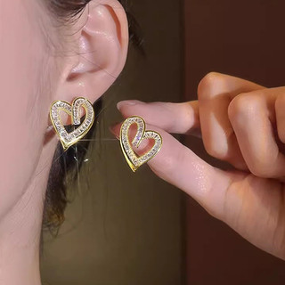 Bông tai zircon bạc S925 - Quà tặng đẹp cho nữ sinh viên