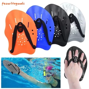 FAVORITEGOODS 1 Cặp Mái Chèo Bơi, Có Dây Đeo Silicon Trẻ Em / Người Lớn Bơi Ếch Mái Chèo, Tự Do Có Thể Điều Chỉnh Vây Tay Flippers Huấn Luyện Bơi