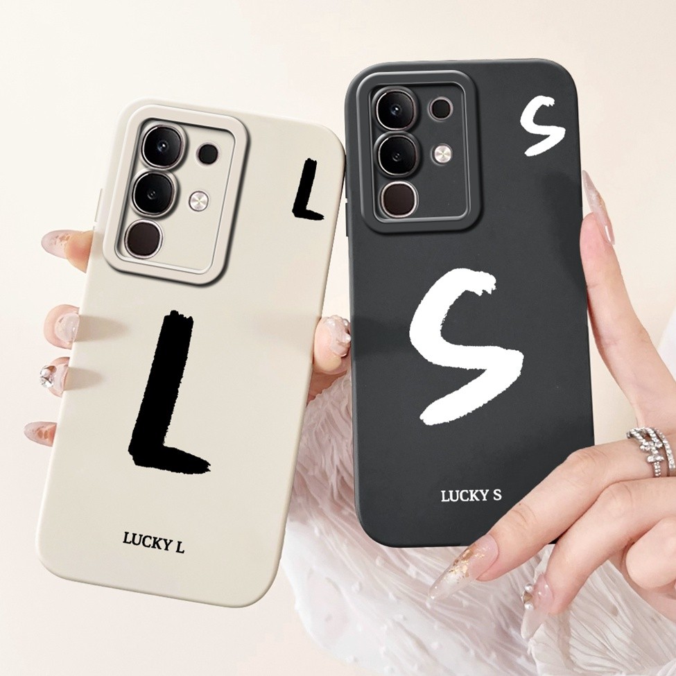 Ốp lưng iQOO Z10x V2445A Vivo iQOO Z10x Ốp lưng thời trang đơn giản Thiết kế họa tiết A-Z Ốp lưng chống sốc bằng silicon