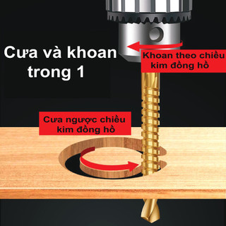 Bộ 6 Mũi Khoan Tháp Đa Năng – HSS Mạ Titan, Khoan Lỗ Kim Loại Siêu Bền