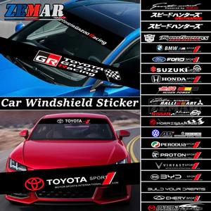 Xe phía trước cửa sổ phía sau dán xe kính gió Banner