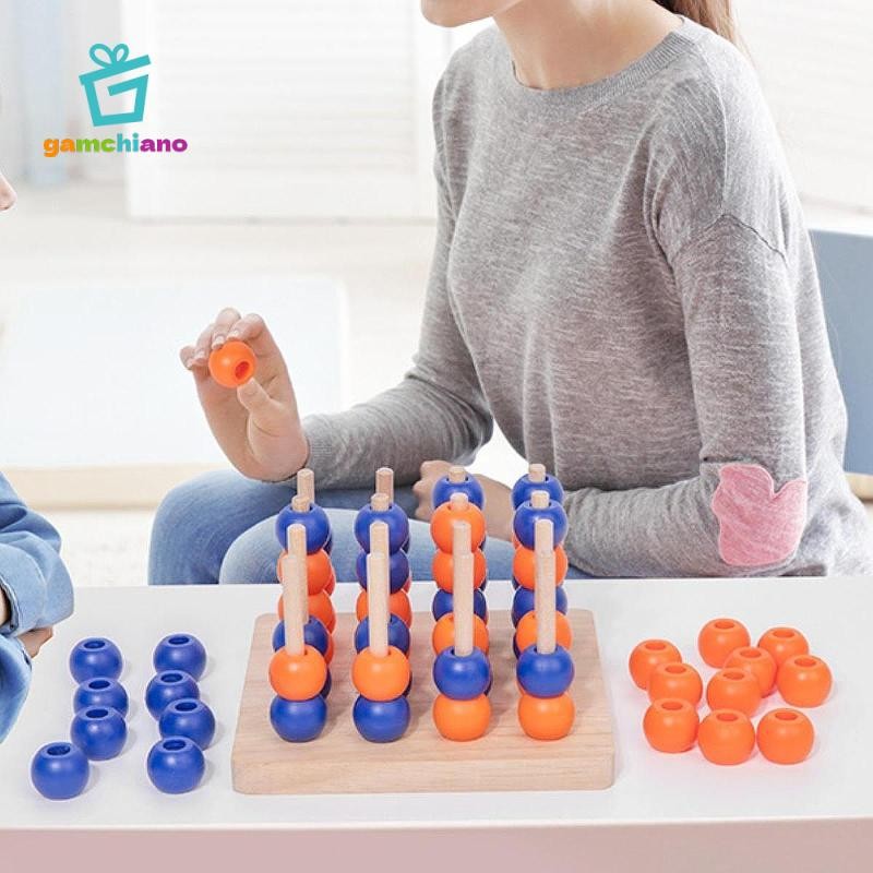 Gamchiano Ván Gỗ Trò Chơi Trí Não Teaser Đồ Chơi Thủ Công Cổ Điển Cho Để Bàn 3D Bốn Trong Một Trò Chơi Cho Người Lớn Lớp Học Chuyên Nghiệp
