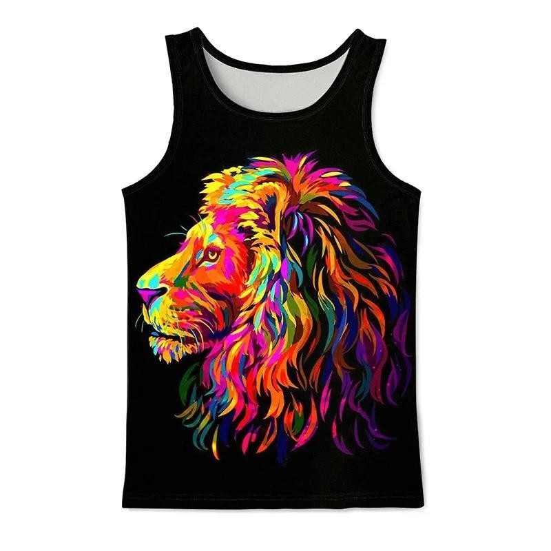 2025 Mới 3D In Hình Nhanh Khô Đa Năng Rời Tank Top Áo Thun Không Tay